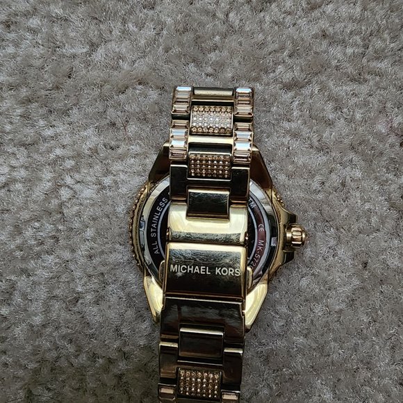 Used Camille Crystal Encrusted Gold Ion-plated Ladies Watch MK5720 main image 6